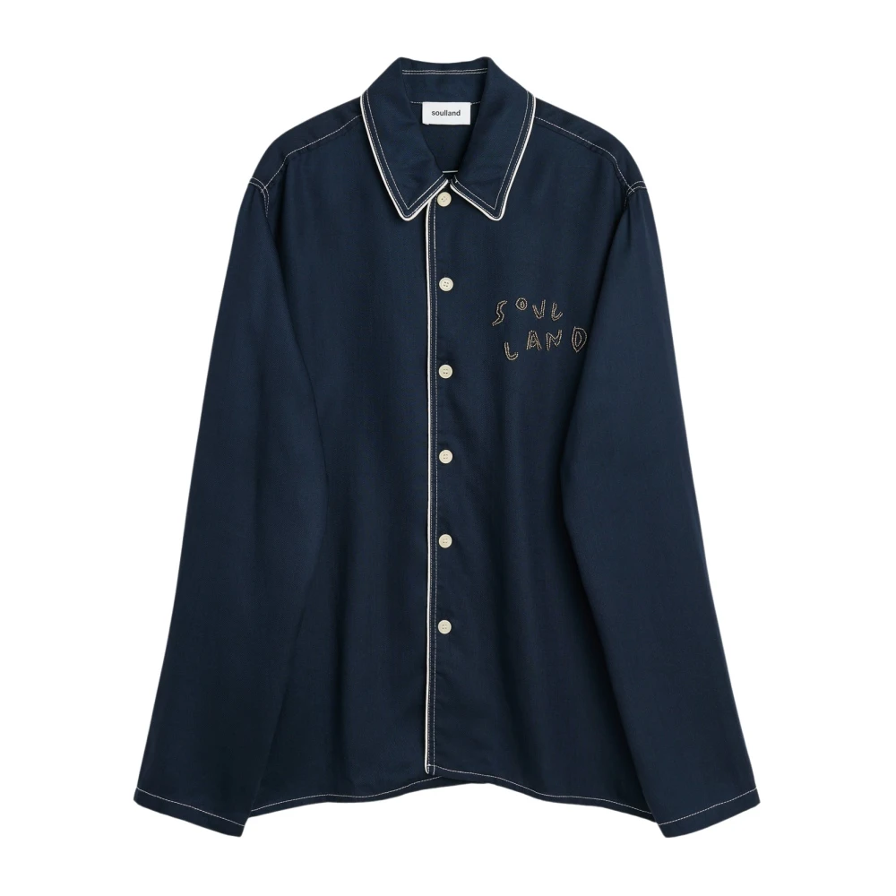 Soulland Shirts Blue Unisex