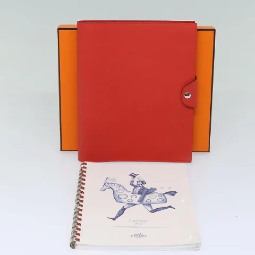 Hermès Vintage Pre-owned Leather home-office Red Dames