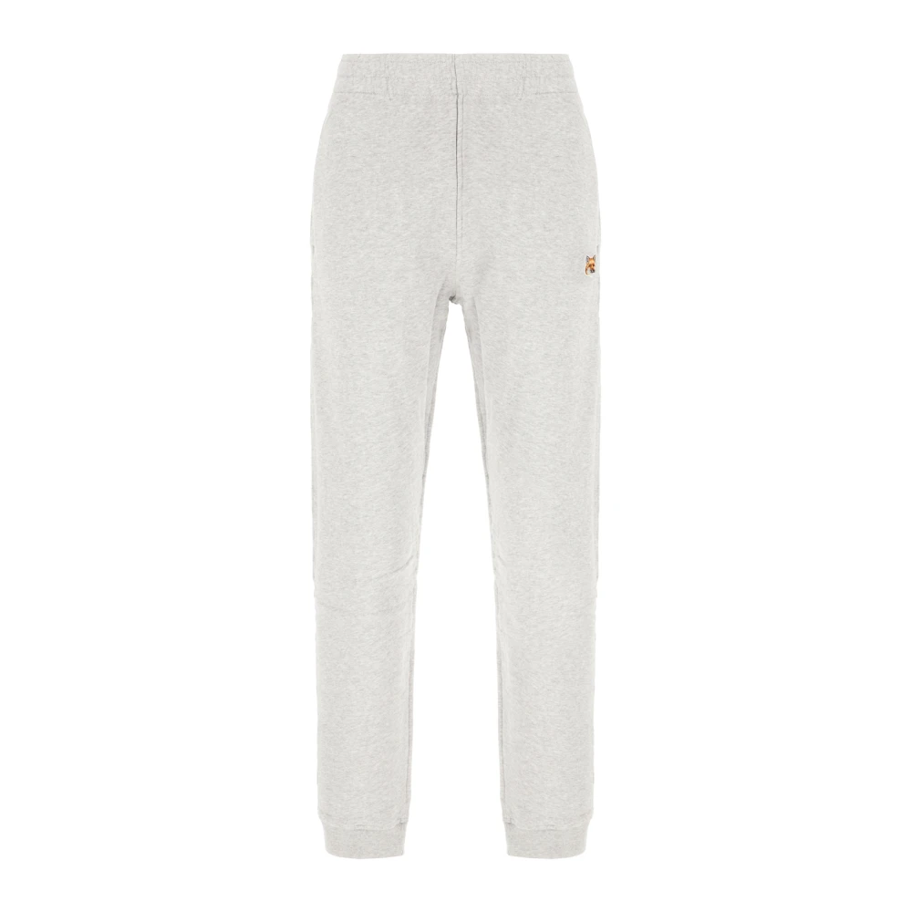 Maison Kitsuné Stijlvolle broeken voor mannen Gray Heren