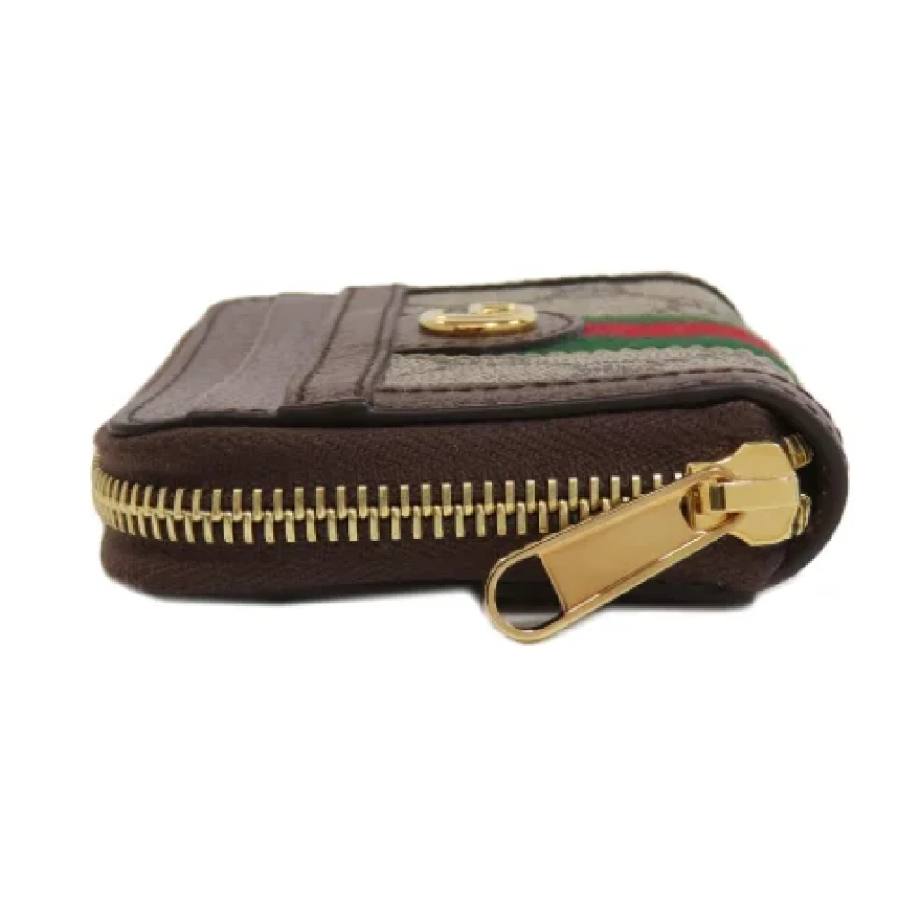 Gucci Vintage Pre-owned Plastic wallets Brown Dames