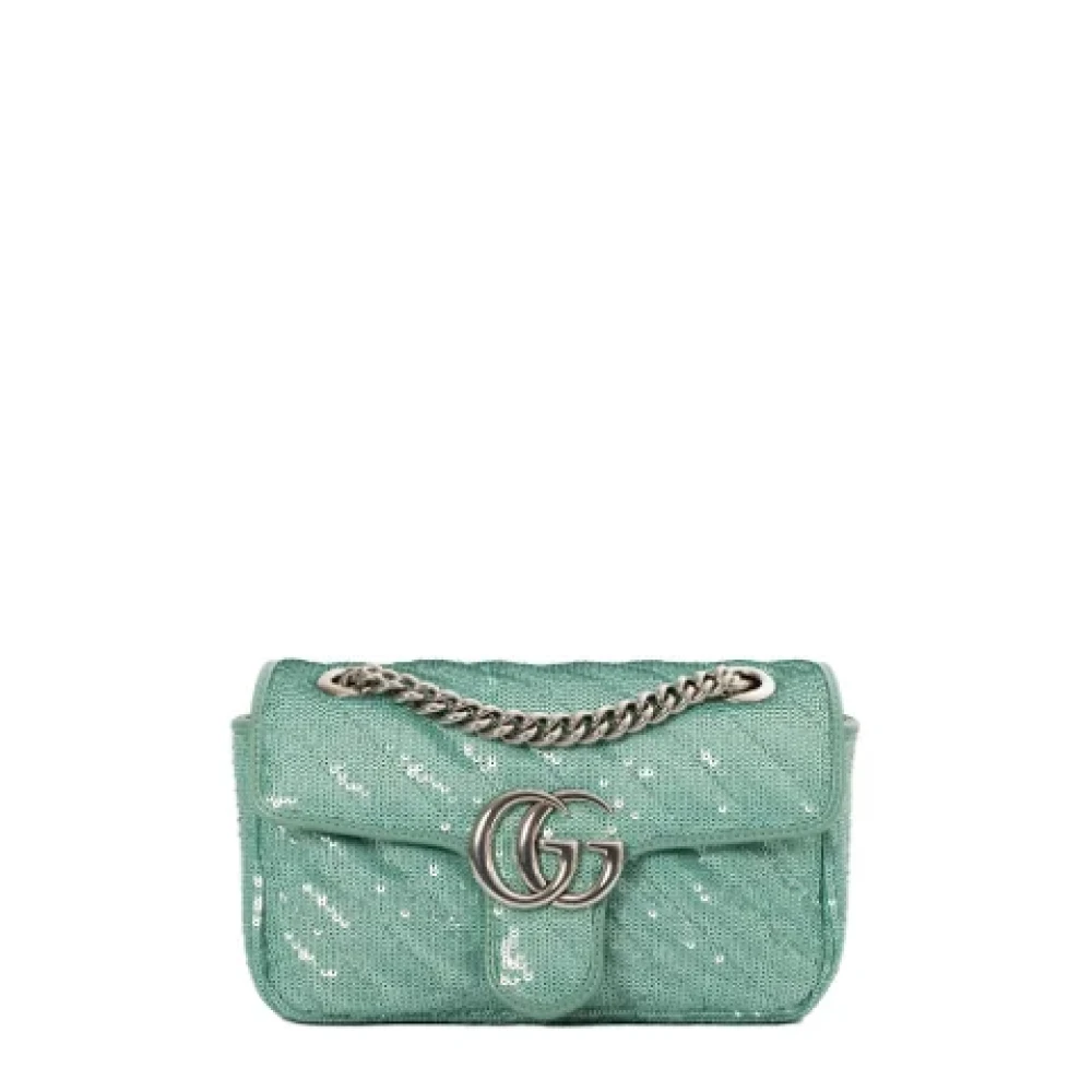 Gucci Vintage Pre-owned Fabric gucci-bags Blue Dames