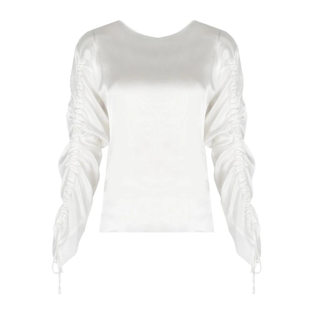 Liu Jo Elegante Blouse met Ronde Hals White Dames