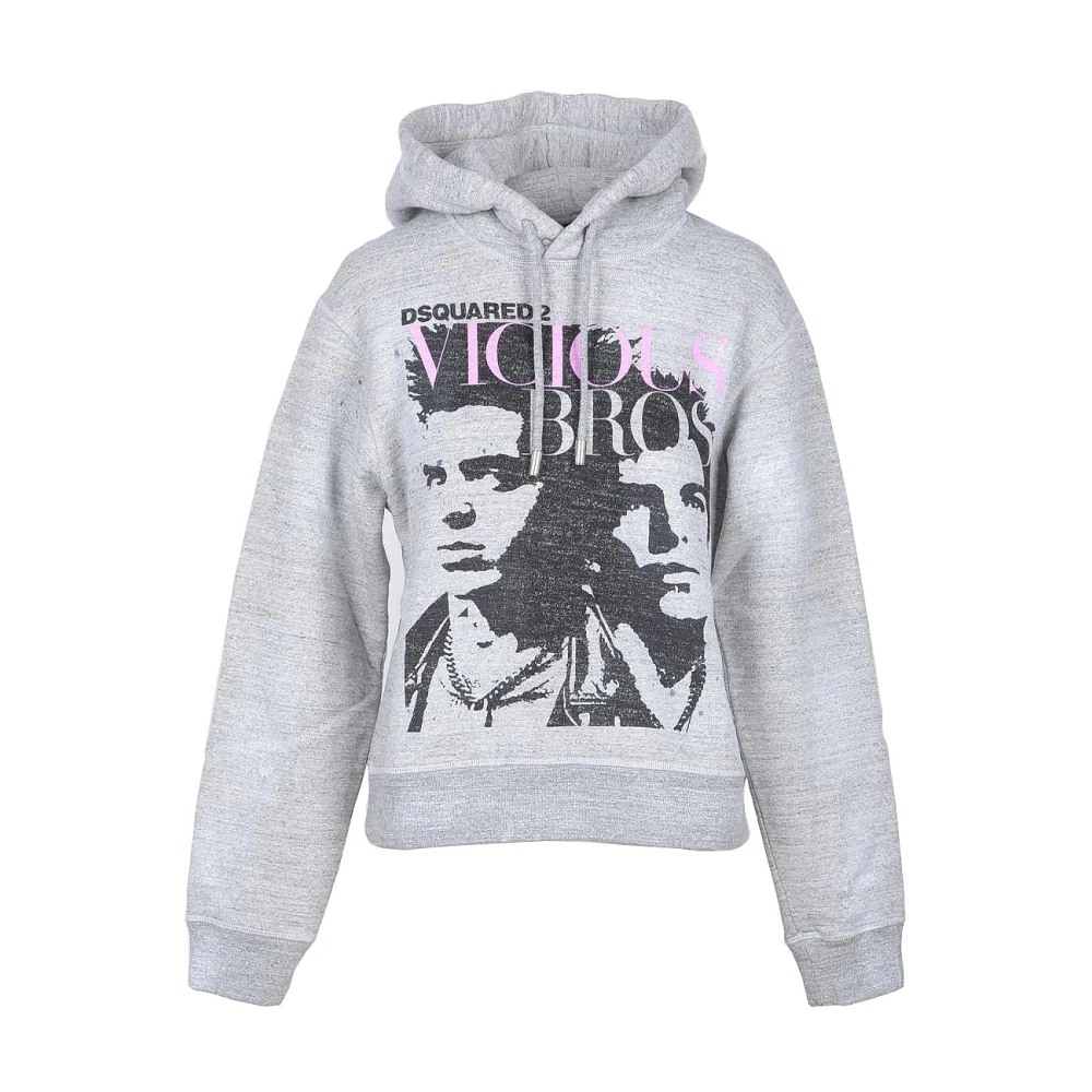 Dsquared2 Katoenen Gebreide Trui Gray Dames