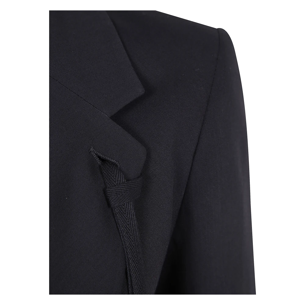 Ann Demeulemeester Lichte Asymmetrische Deconstructed Jas Black Dames