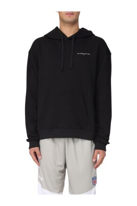 sweat-a-capuche-noir-coupe-decontractee