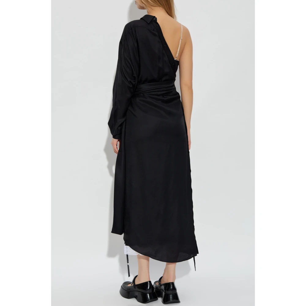 Moschino Jurk met zak Black Dames