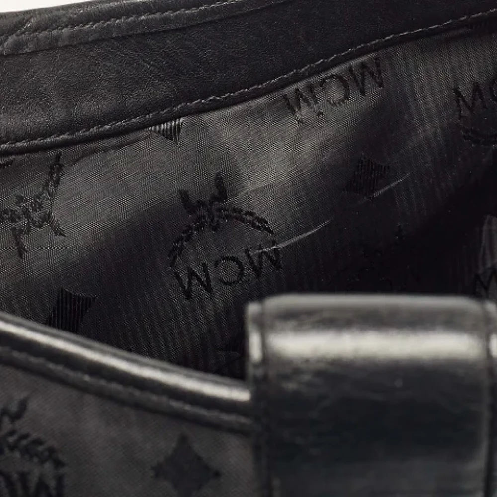 MCM Pre-owned Leather handbags Black Dames