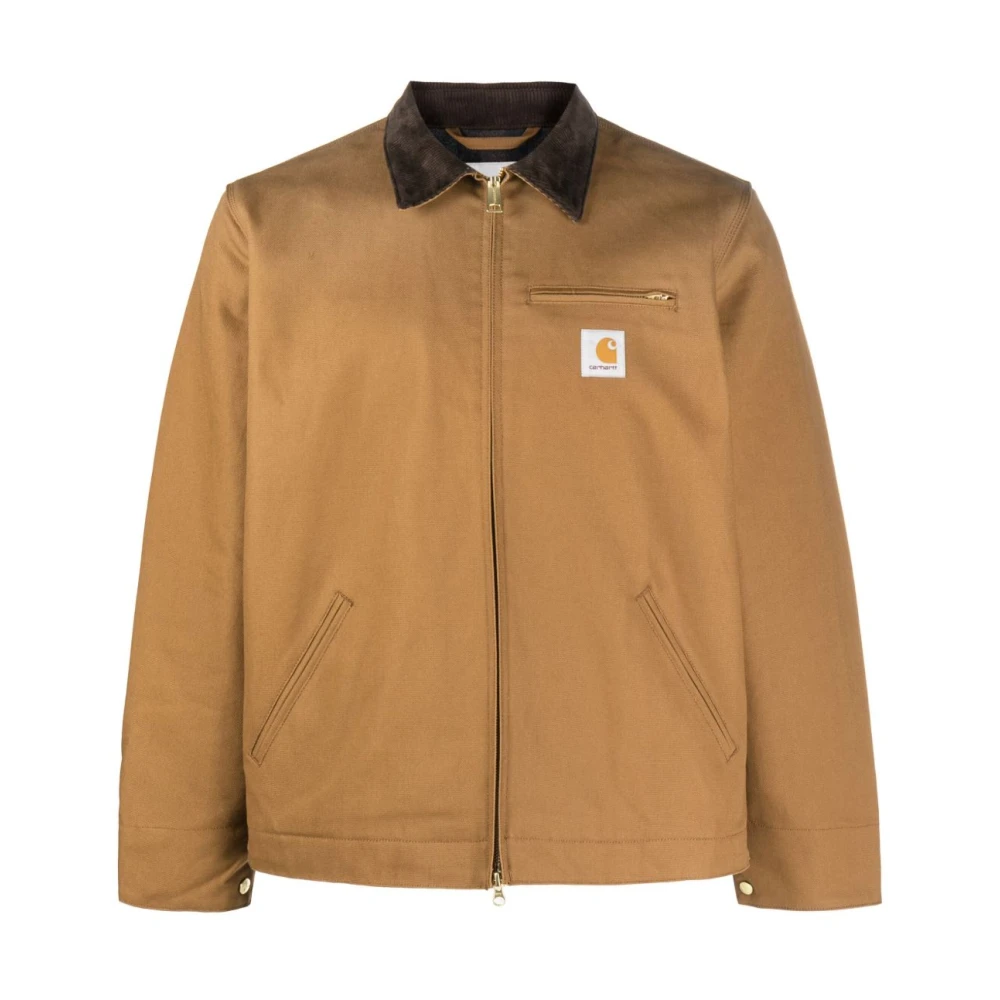 Carhartt Wip , Winter Jackets, Male, Brown, L, Detroit Jacket Brown Tobacco Warm Comfortable - Image 4