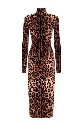 Leopard Maxi Klänning