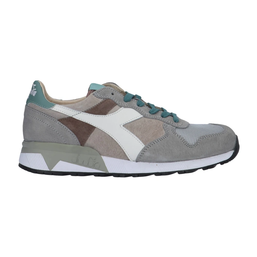 Diadora Grijze Suède Sneaker Heren Schoenen Grijs