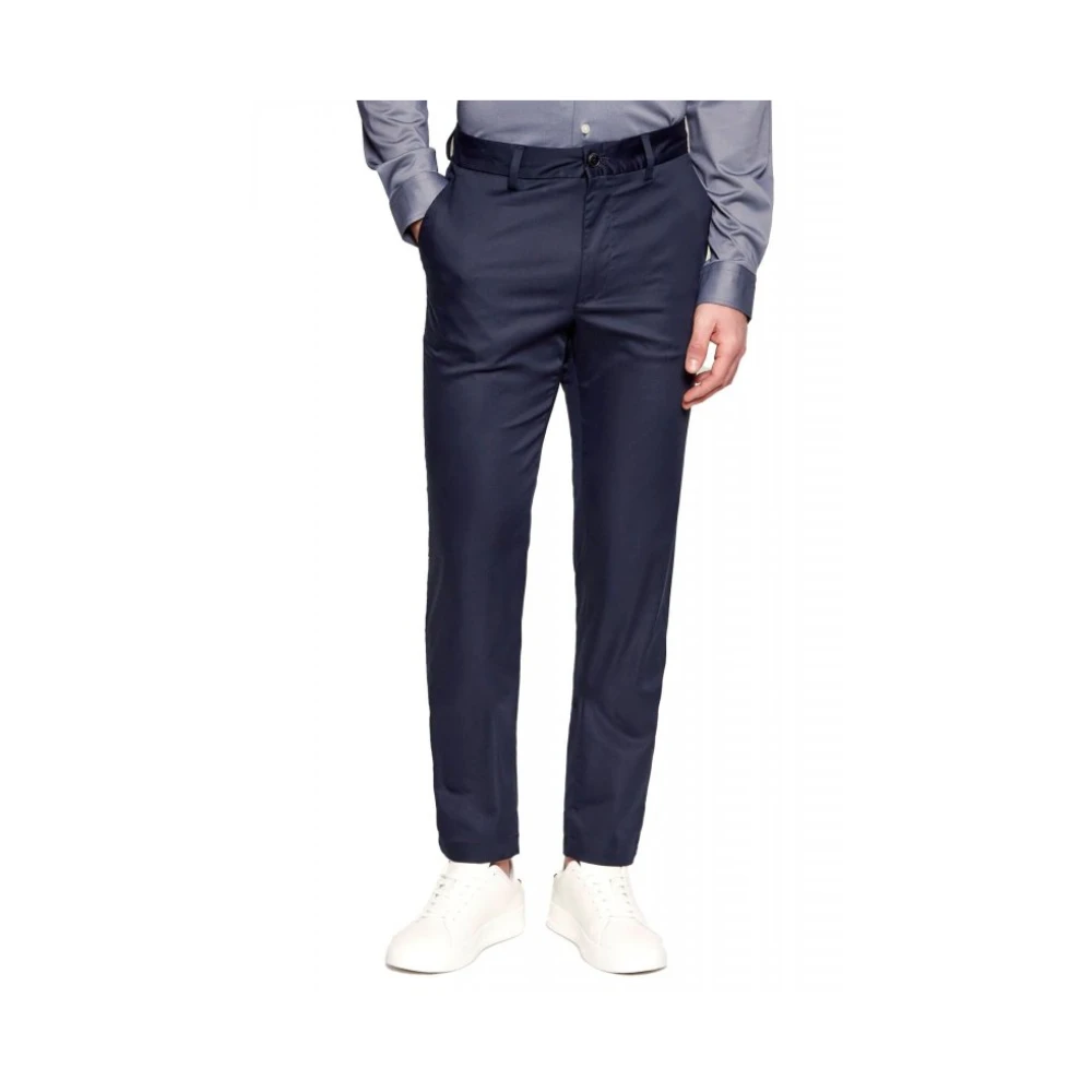 Hugo Blue Slim-Fit Chinos - Male - Chinos - W36 - Trousers