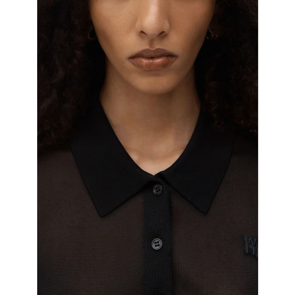alexander wang Nero T-shirt & Polo Dameskleding Black Dames