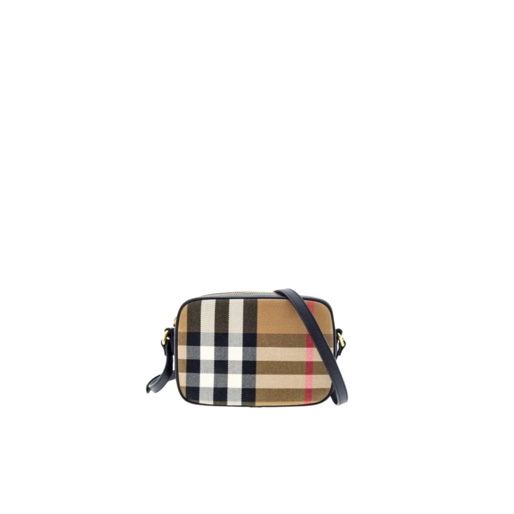 Burberry Zwarte cameratas met ruitprint Multicolor Dames