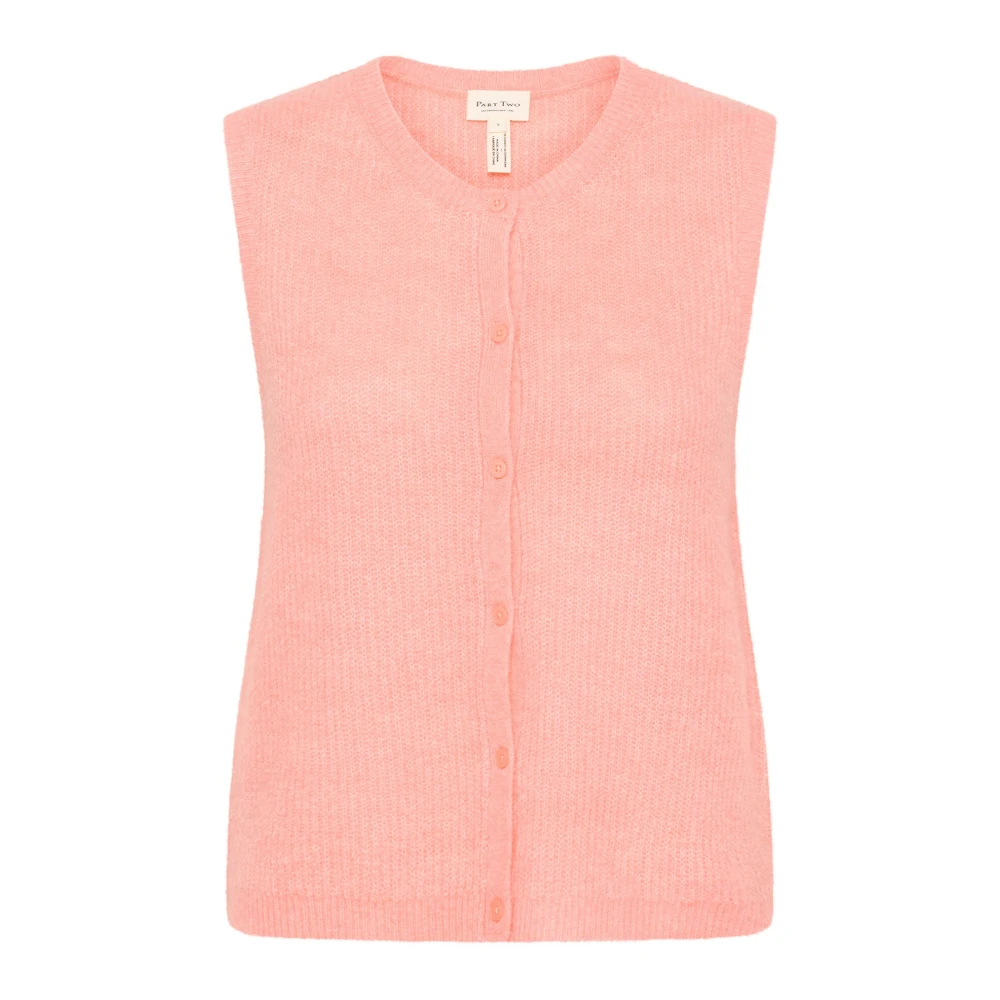 Part Two Women's Pink Soft Knit Peaches N Cream Jumper - Cardigans - L - Knitwear