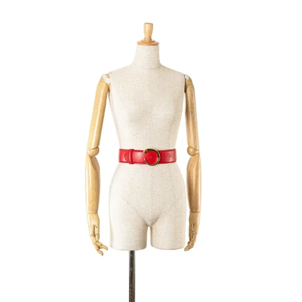 Cartier Vintage Pre-owned Leather belts Red Dames