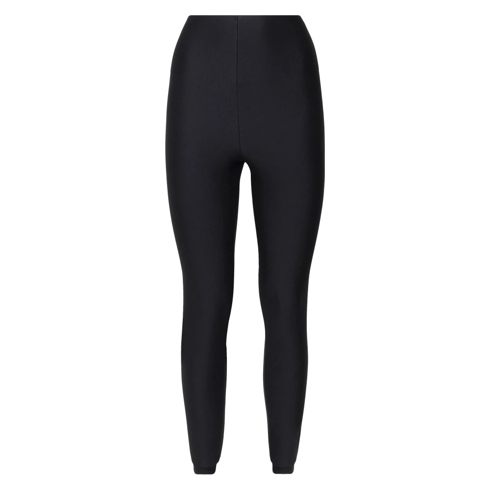 Andamane Zwarte Glanzende Lycra Broek Black Dames