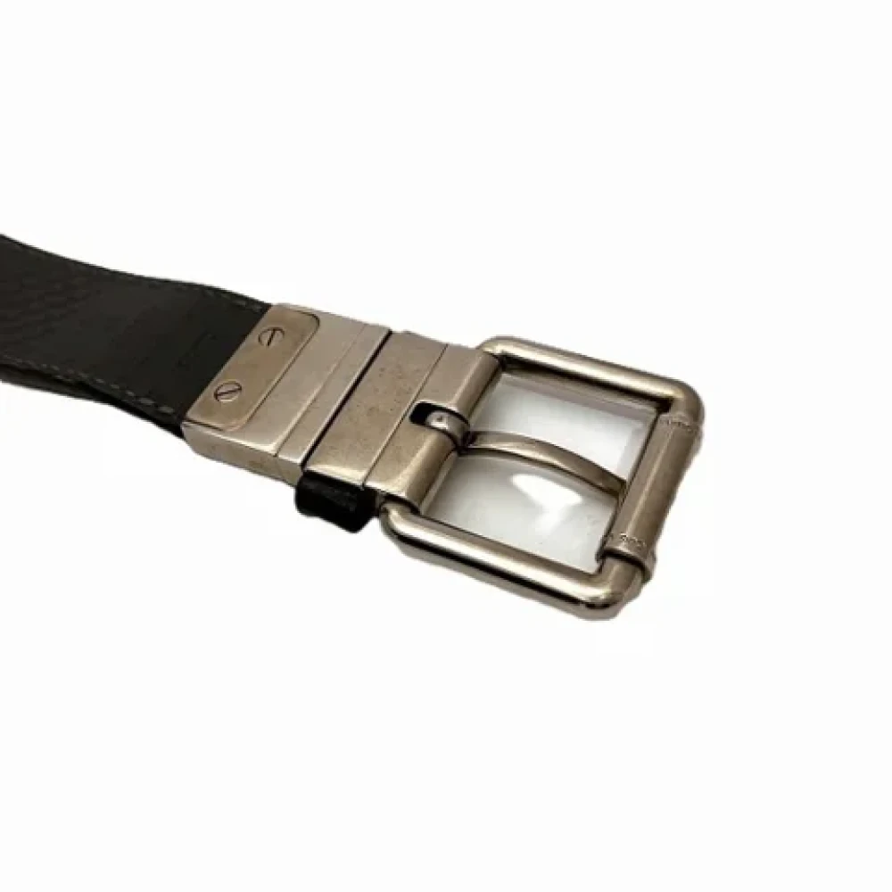 Louis Vuitton Vintage Pre-owned Leather belts Black Heren