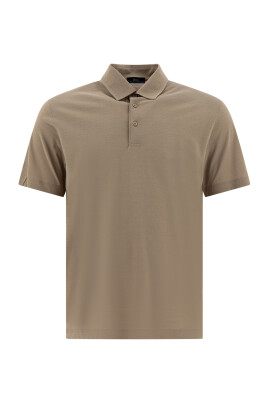 polo-marron-casual-look-elegant