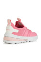 baskets-fille-corail-blanc