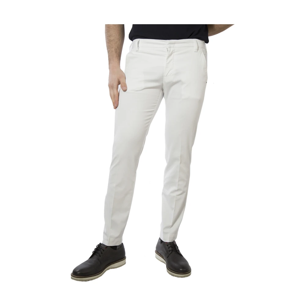 Entre amis Slim-fit Trousers White Heren