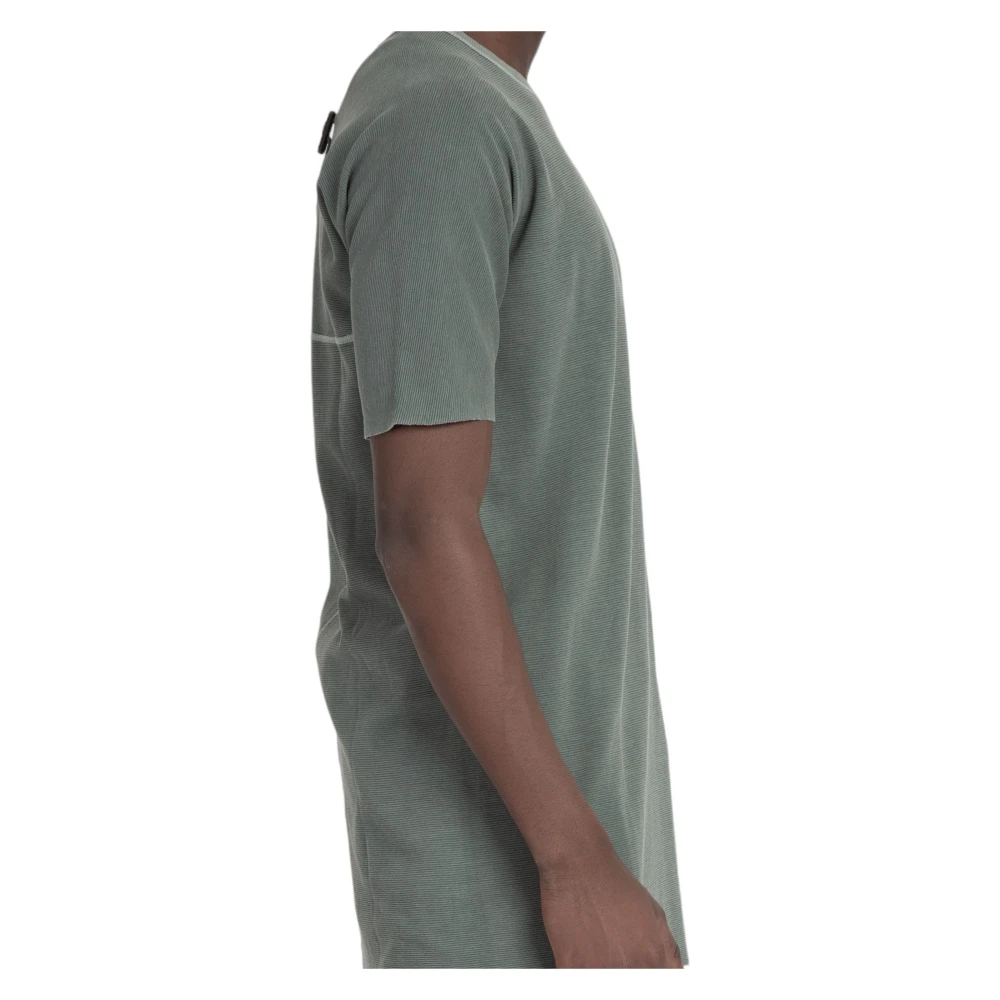 Boris Bidjan Saberi Gestructureerde Oversized Tee in Alga Green Heren