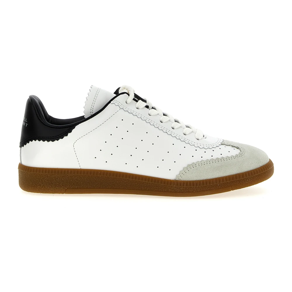Isabel Marant Women's White Bryce Leather And Suede Sneaker