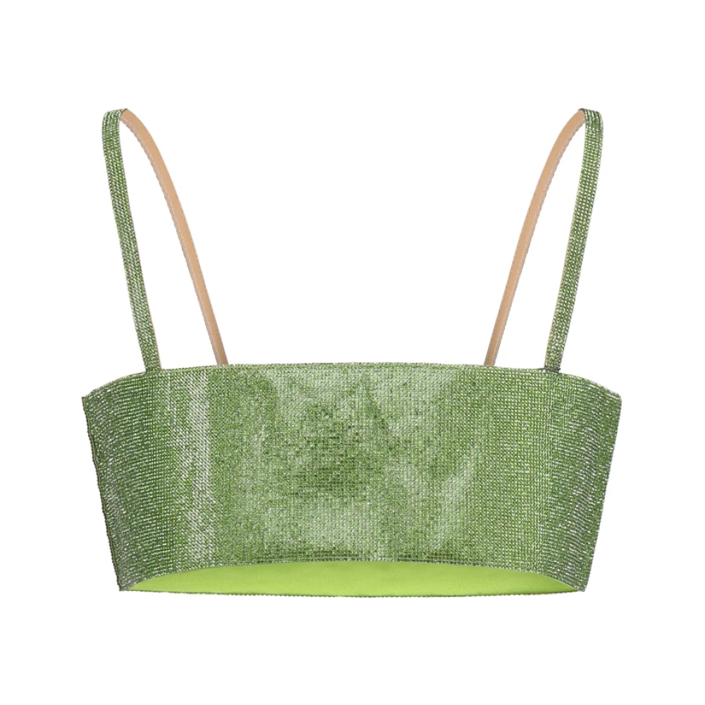 Nué Groene Rhinestone Top Green Dames