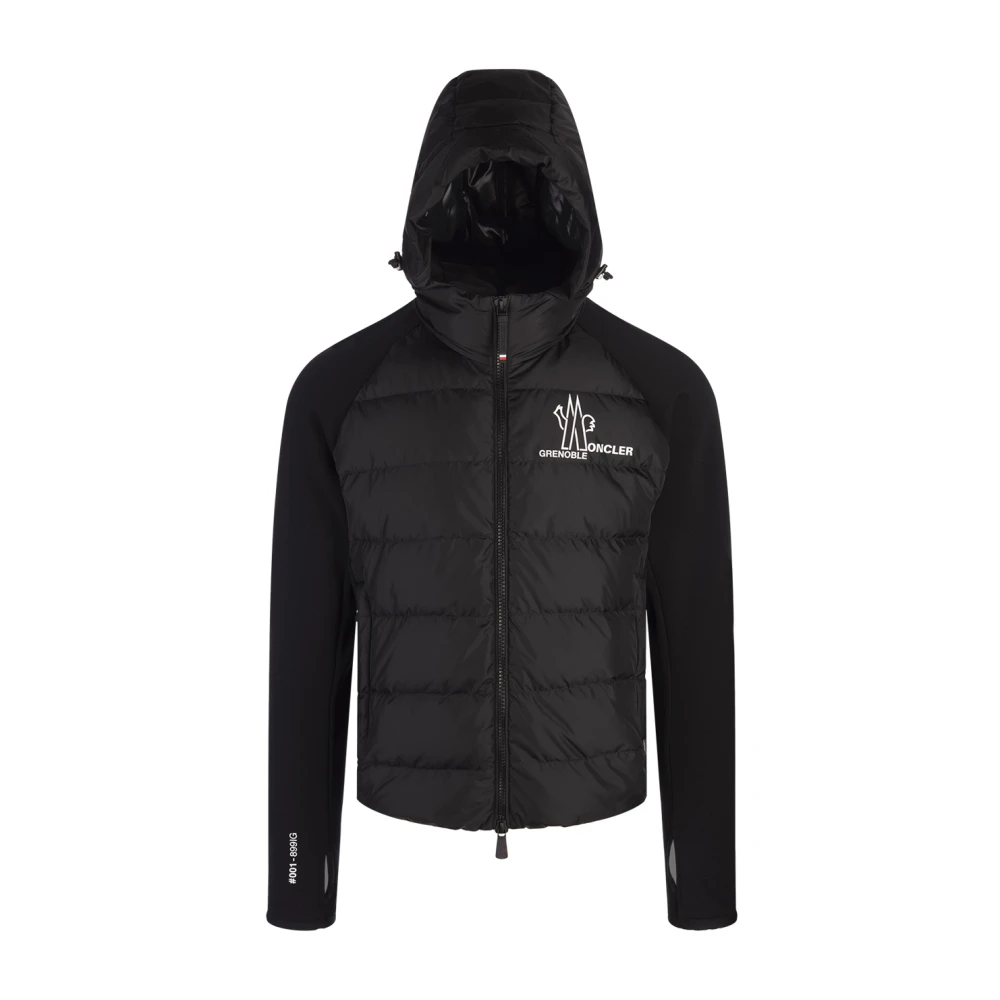 Moncler Svart Ski Zip-Up Hoodie Tröja Black, Herr