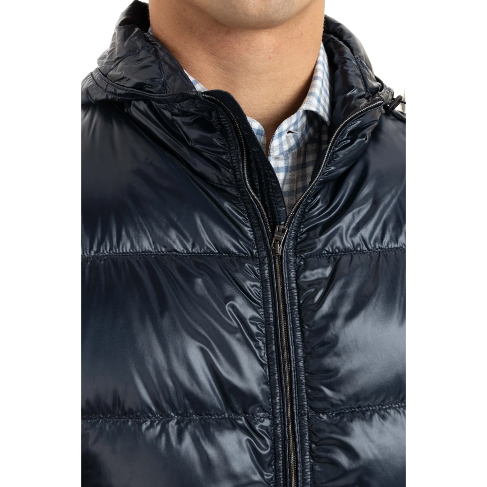 Herno Blauwe Puffer Jacket Blue Heren