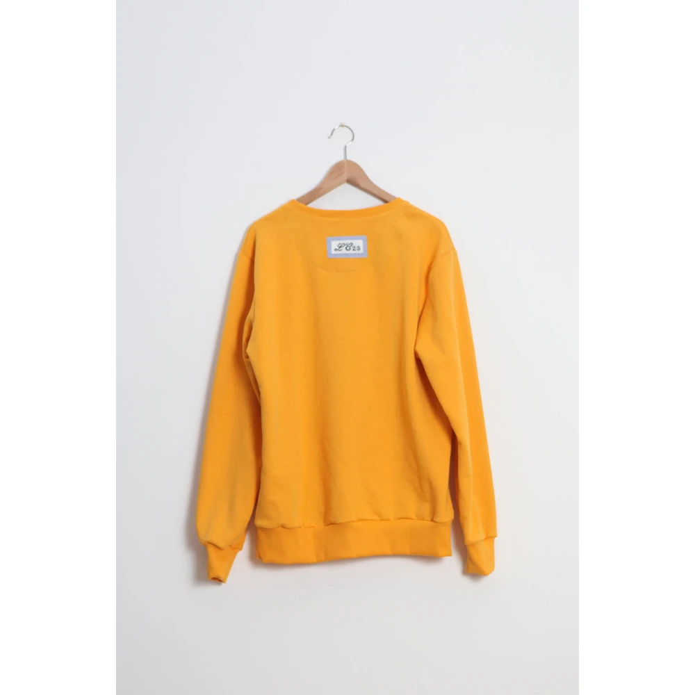 Lc23 Abstracte Voetbal Sweater Yellow Dames