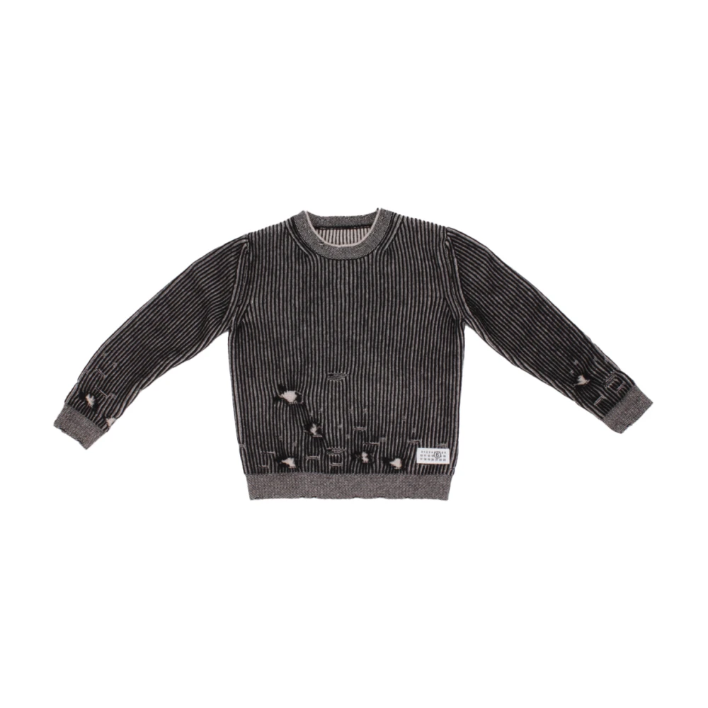 Mm6 Maison Margiela Black Unisex Knitwear Jumper - Male - Kids Knitwear - Black - 12 Y | 152 Cm - Kids - Image 2