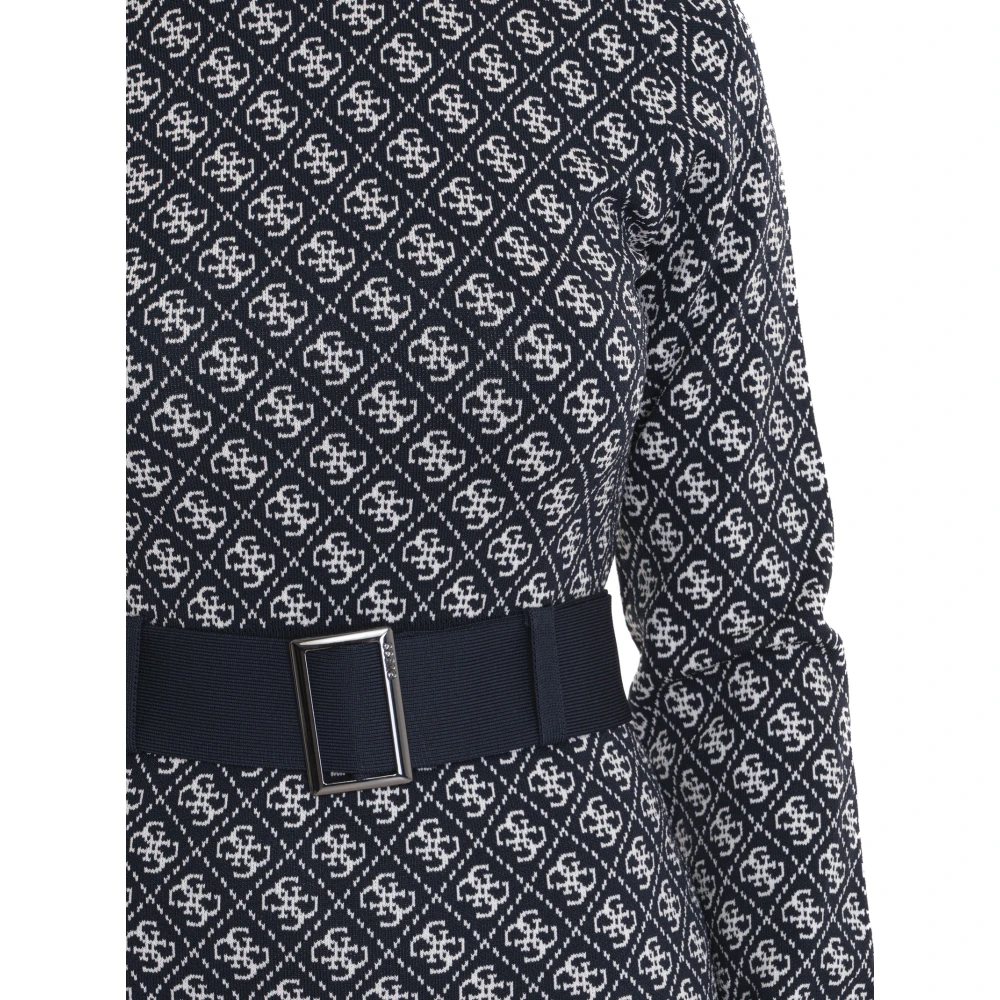 Guess Logo Mini Jurk met Riem Blue Dames