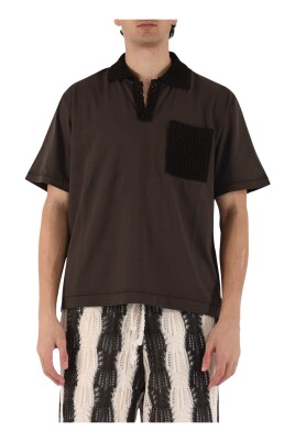 cotton-polo-with-knit-collar