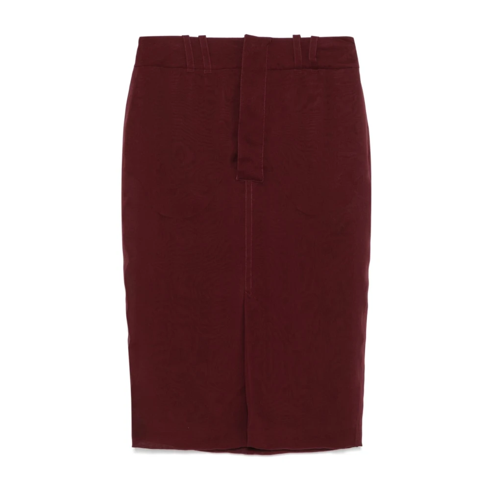 Saint Laurent Pencil Rok Purple Dames