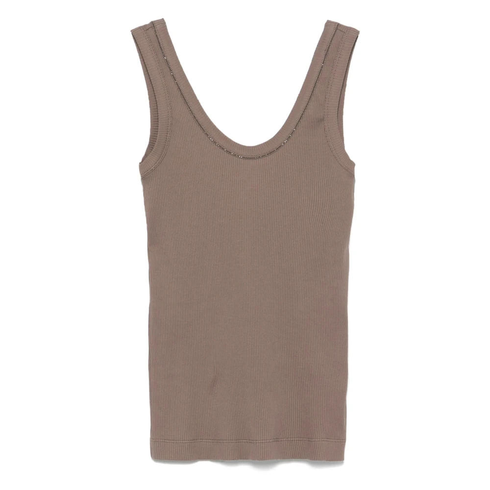 Tops > Sleeveless Tops - - Brunello Cucinelli - Modalova