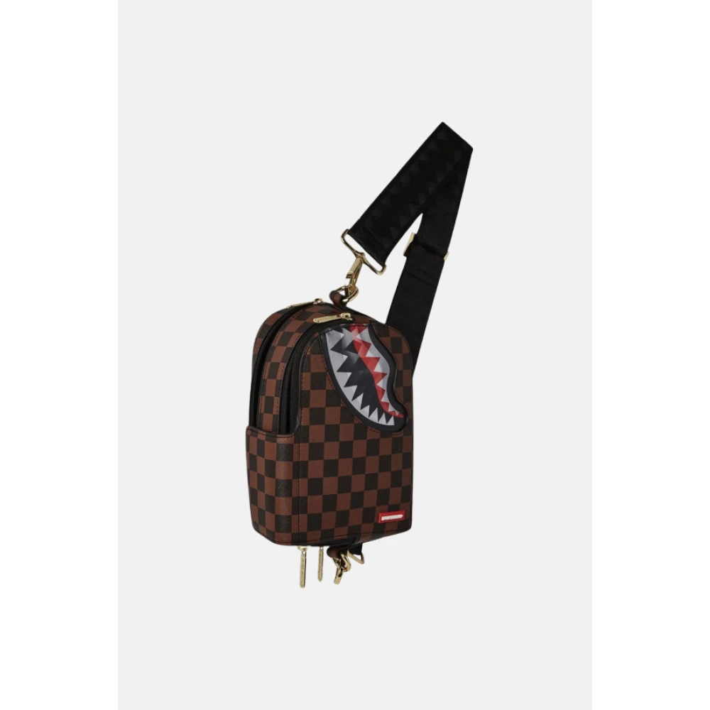 Sprayground Lenticular Chomp Schoudertas Brown Heren