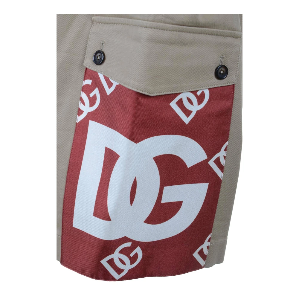 Dolce & Gabbana Cargo Bermuda Shorts voor mannen Brown Heren