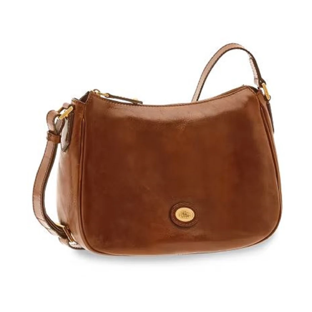 The Bridge Bruine Leren Schoudertas Elegant Ontwerp Brown Dames