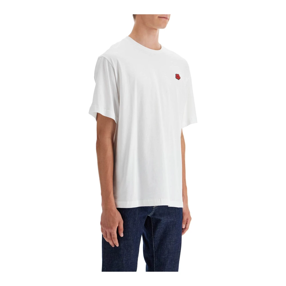 Kenzo Bloemenprint Crew Neck T-Shirt White Heren