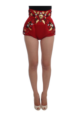 roda-sidenrosor-broderade-kristall-hog-midja-mini-shorts