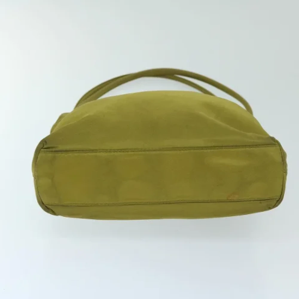 Prada Vintage Pre-owned Fabric shoulder-bags Green Dames