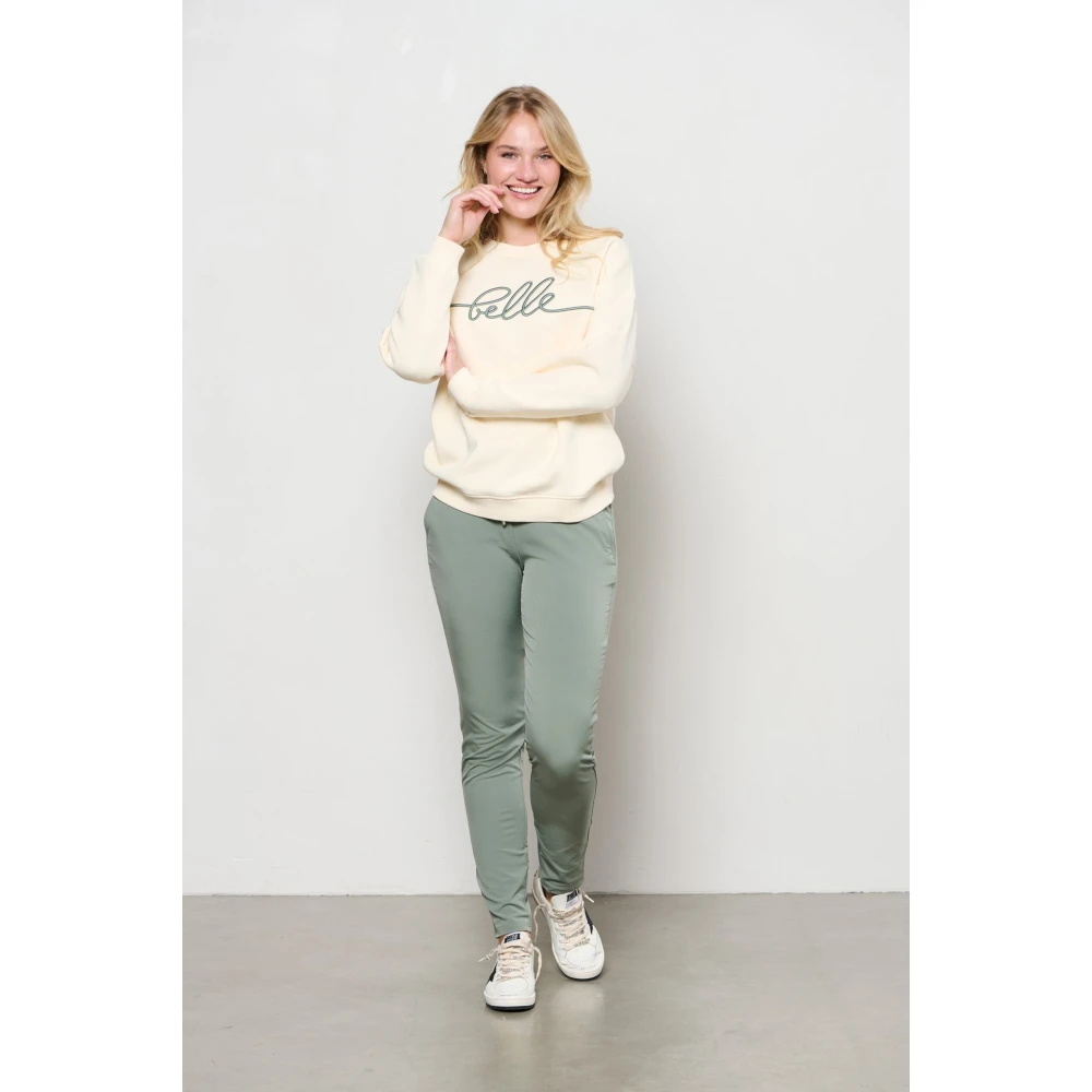 &Co Woman Smalle Broek Donkerblauw Green Dames