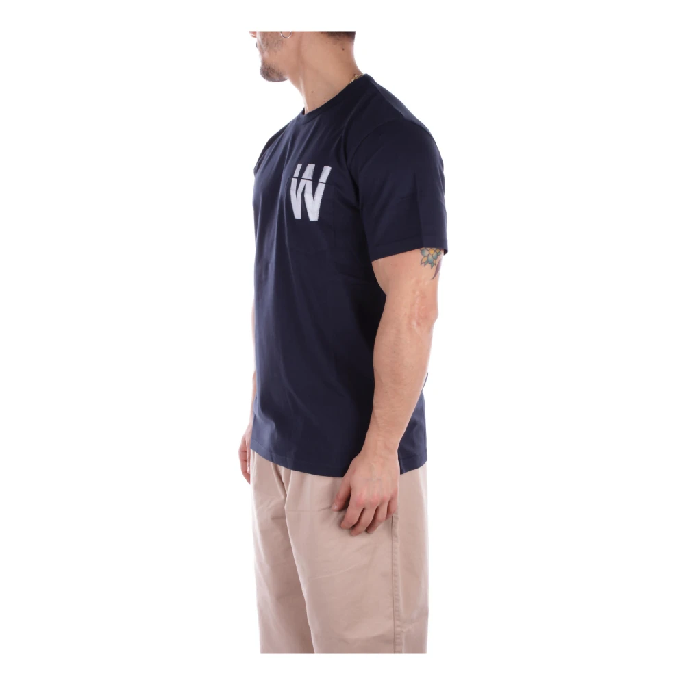 Woolrich T-Shirts Blue Heren