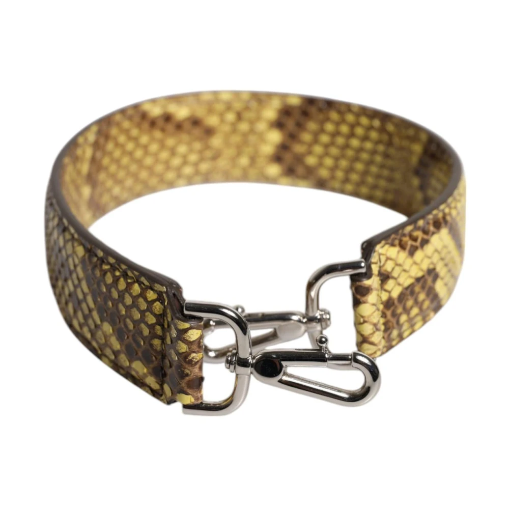 Dolce & Gabbana Women's Yellow Bag Accessories, One Size, Exotic Leather Bag Shoulder Strap
