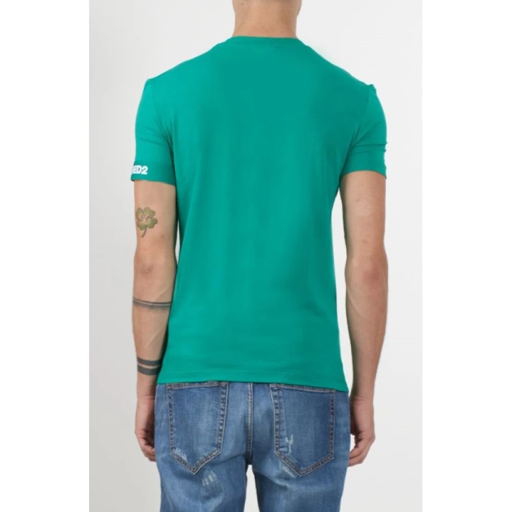 Dsquared2 Heren Ronde Hals T-Shirt Green Heren