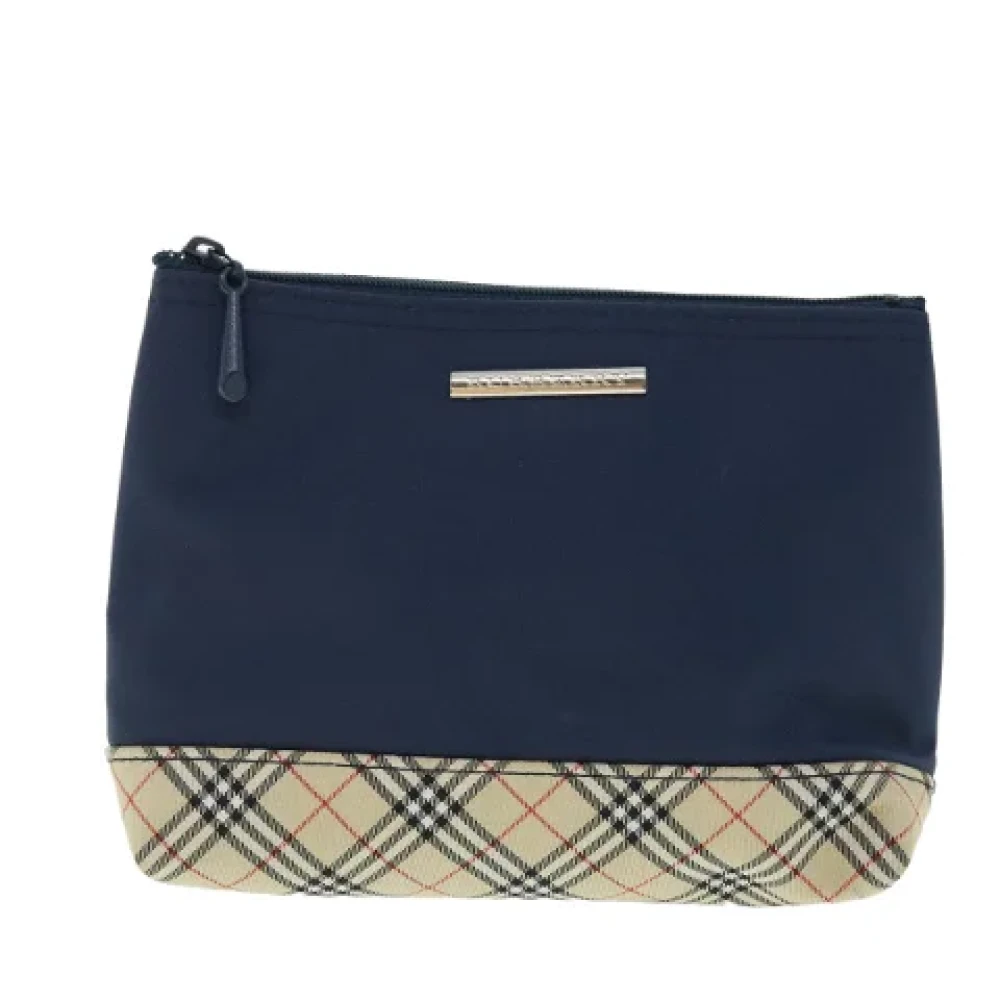 Burberry Vintage Pre-owned Fabric handbags Blue Dames