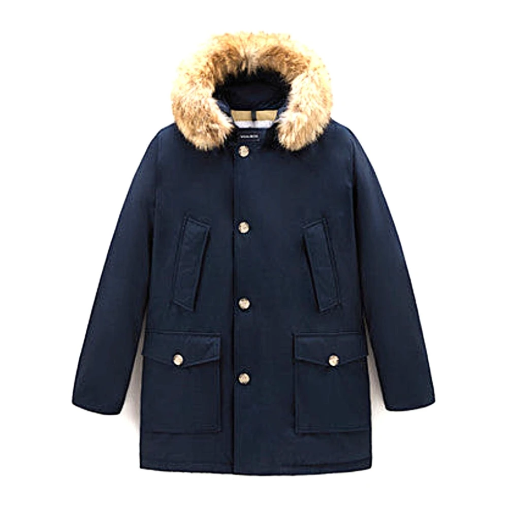 Woolrich Blue Parka - Male - Parkas - M - Coats