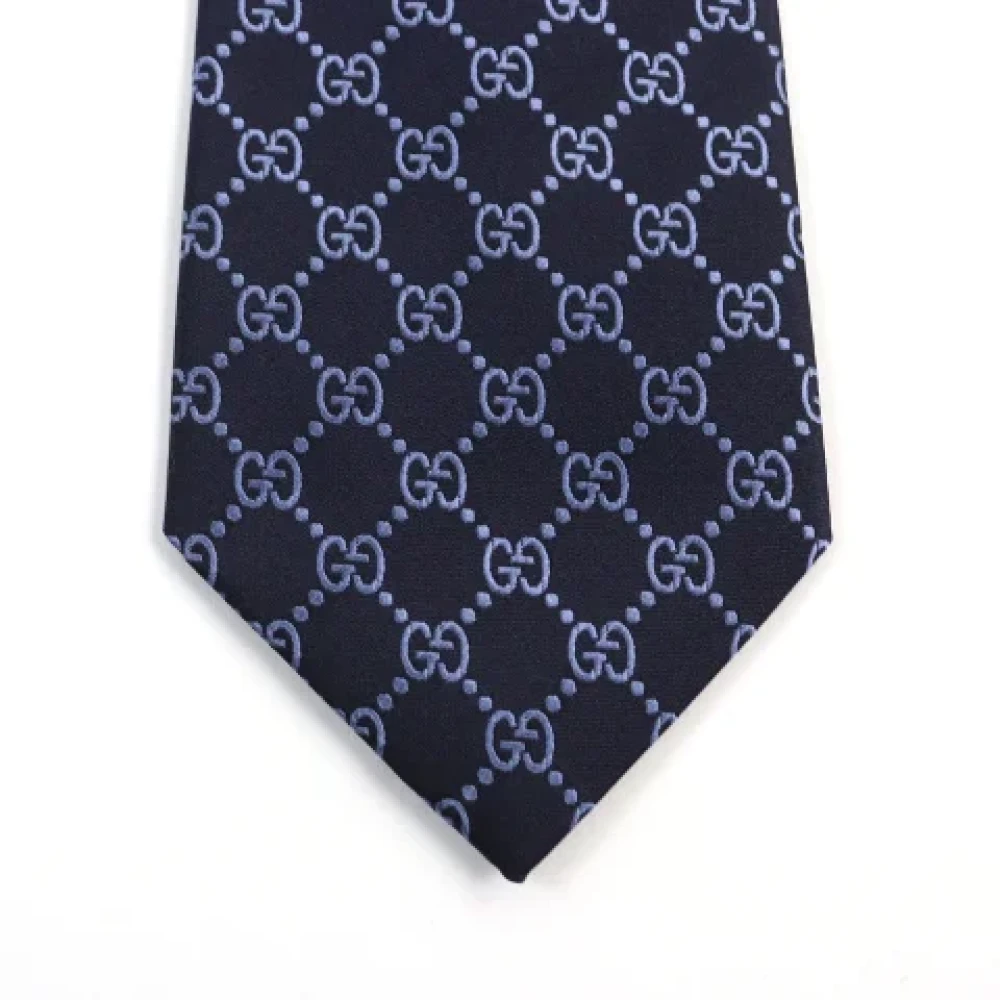 Gucci Vintage Pre-owned Canvas home-office Blue Heren