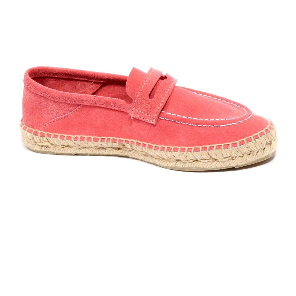 Manebí Pink Suede Espadrille Loafer Shoe - Female - Espadrilles - 3 Uk - Shoes