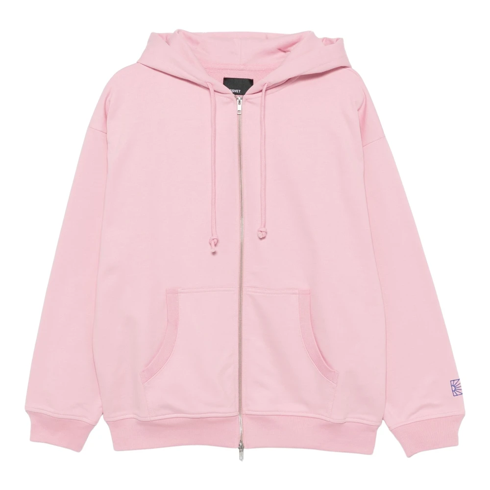 Rassvet Zip Hoodie met Logo Detail Pink Heren